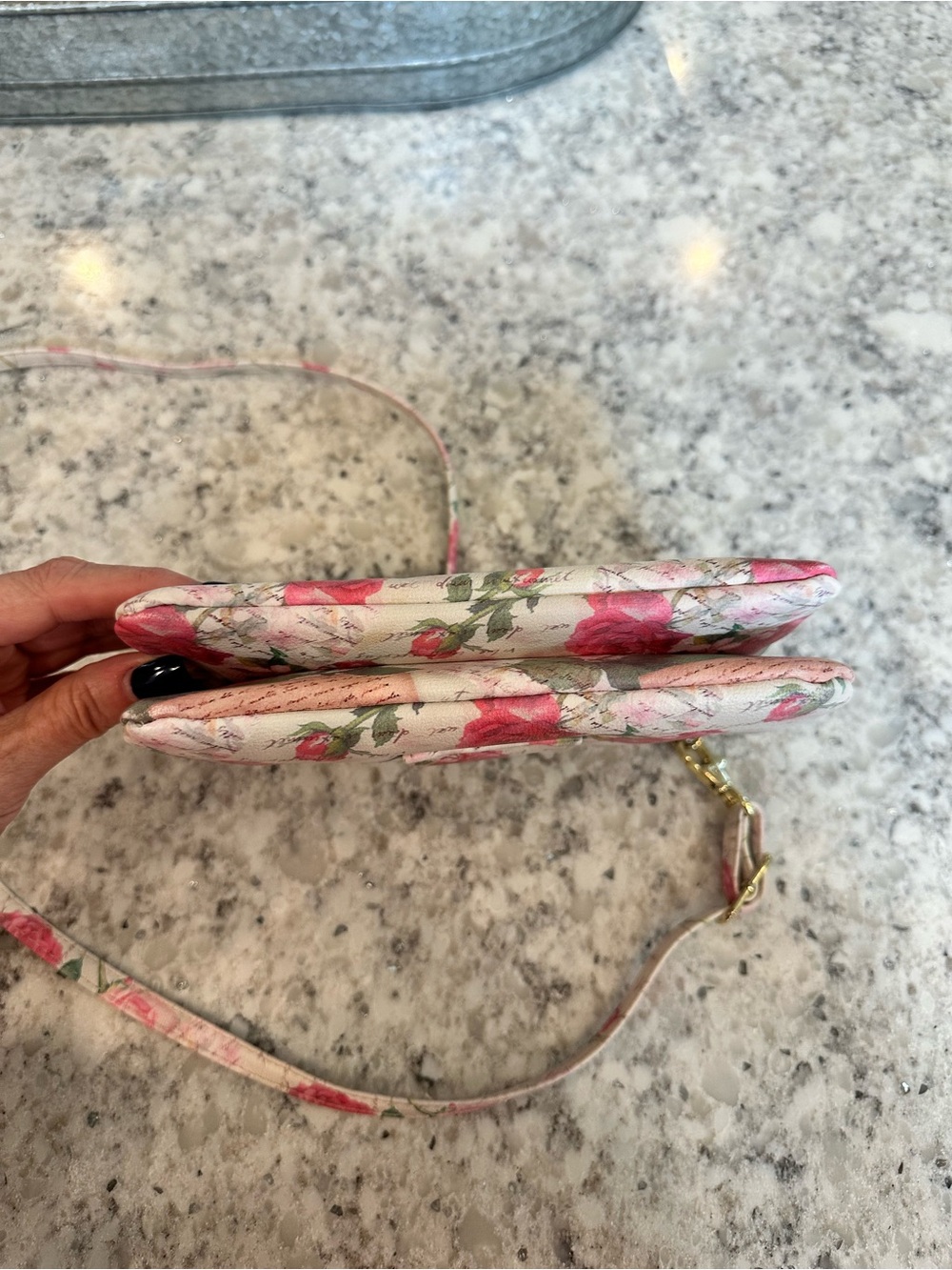 Floral Pink convertible 4 way Crossbody Bag - Picture 13 of 13